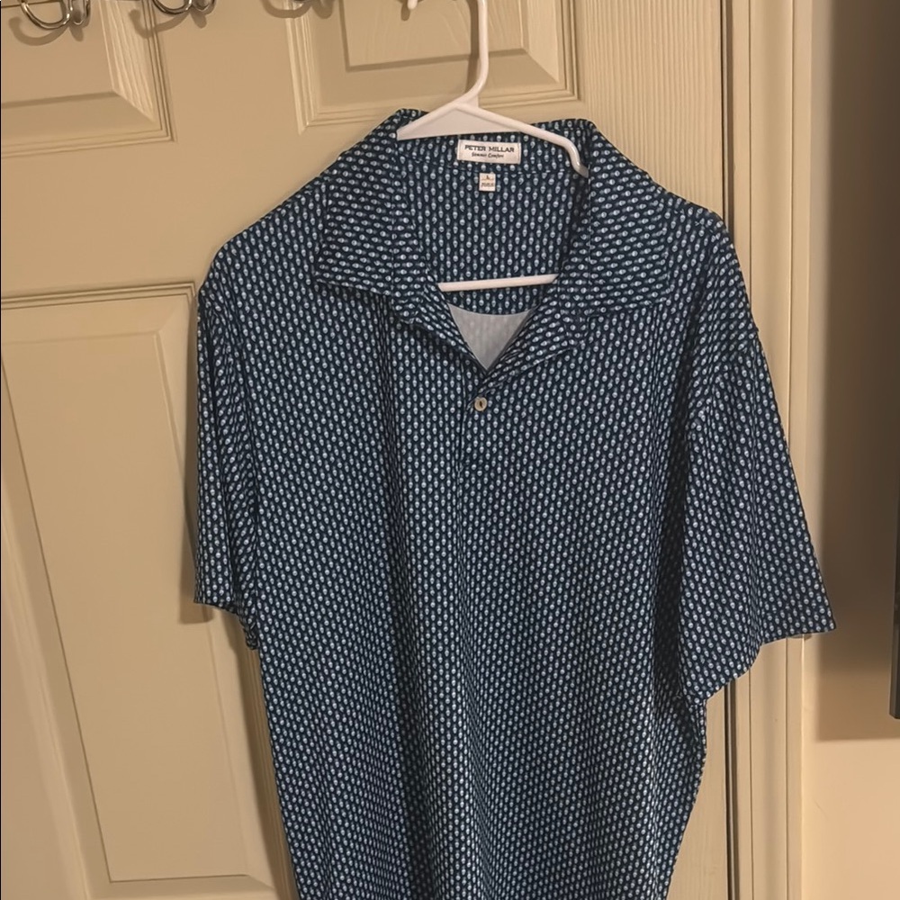 Blue Patterned Men's Shirt